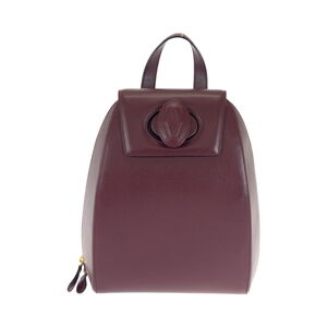 CARTIER Red Leather Backpack